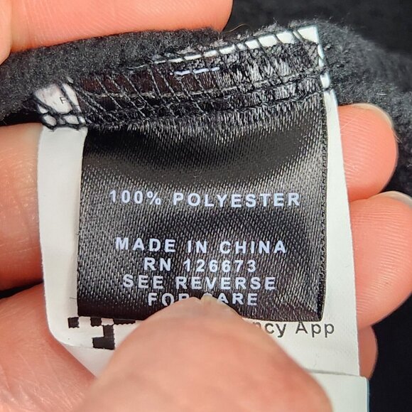 Cleveland Browns Sweater Mens Medium Black Half Zip NFL Team Apparel Football - Picture 9 of 13